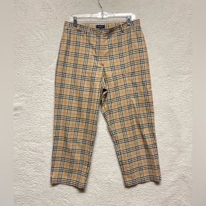 Burberry Beige Vintage Check Cropped Pants